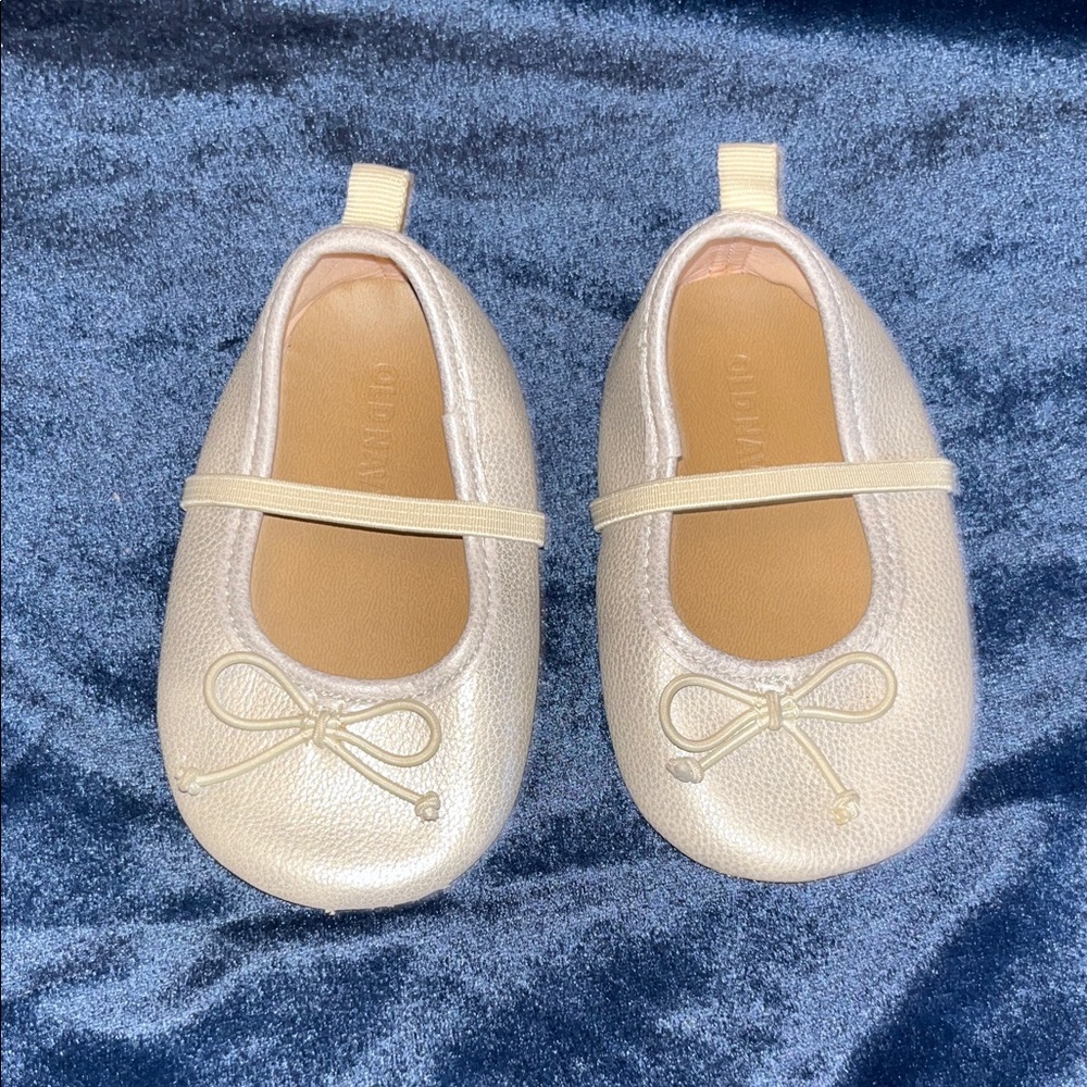 Old Navy Shimmering Gold Kids Flats